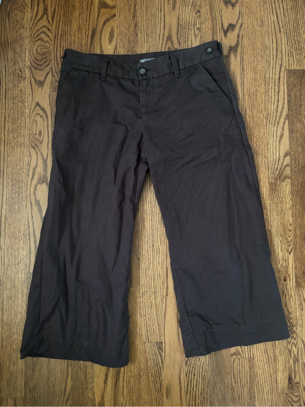 GAP Women’s Wide‑Crop Chino Pants | Brown | Size 6